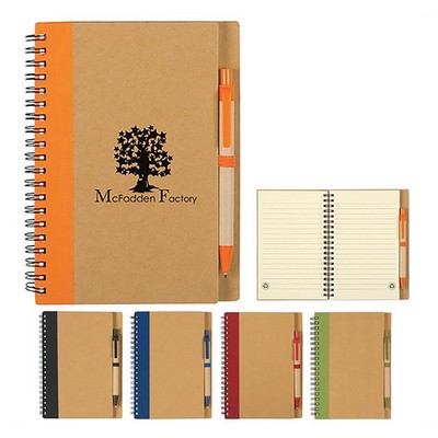 Spiral-Bound Notebook with Pen