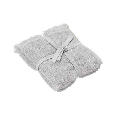 Blomus Frino 2 Fringed Organic Cotton Terry Guest Hand Towel Set