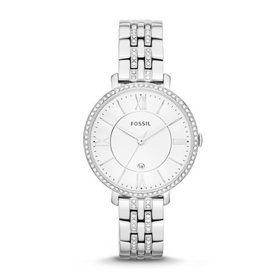 Fossil Ladies Jacqueline Stainless Steel Watch Silver Dial