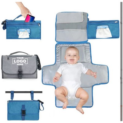 Waterproof Portable Baby Changing Pad and Diaper Bag