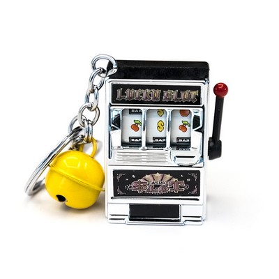 Emulation Fruit Machine Keyring Creative Mini Rotating Machine Key Chain