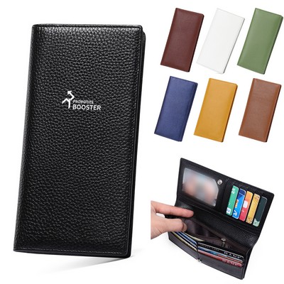 Ultra Slim Real Leather Credit Card Holder Clutch