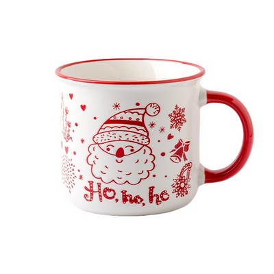 12oz Printed Christmas Mug - Santa Claus