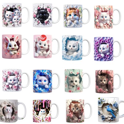 3D Cute Animal Coffee Mug