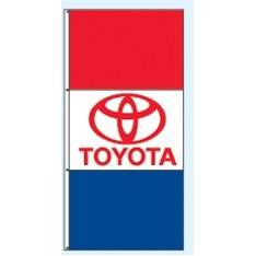 Single Faced Free Flying Drape Flags (Toyota®)