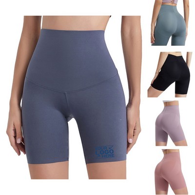 Women'S Fitness High Waist Yoga Exercise Shorts