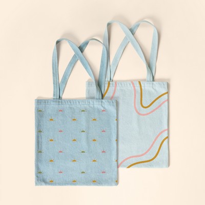 Continued Main Squeeze Super Size Denim Tote