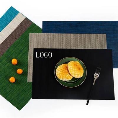 Waterproof PVC Placemats Table Mats for Dining Room