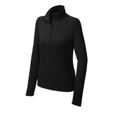 Sport-Tek® Women's Sport-Wick Stretch 1/4-Zip Pullover