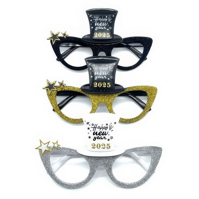 2025 New Year Hat Party Glasses