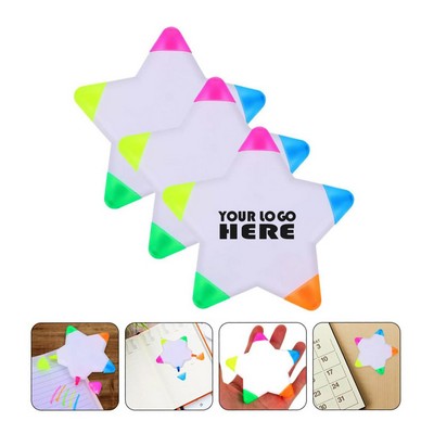 Star Shaped Multi-Color Highlighter