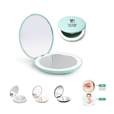 Compact Mirror With LED