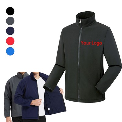 Outdoor Fleece-Lined Softshell Jacket