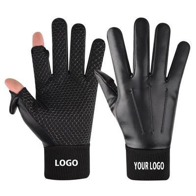 Exposed Fingers Windproof Touch Screen Winter Glove