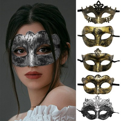 Vintage Halloween Party Half Face Mask