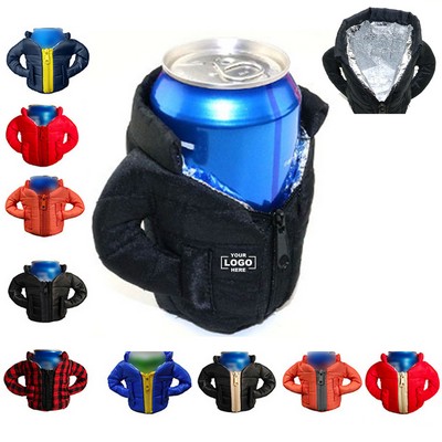 Down Jacket Shaped Can Sleeve