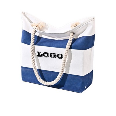 3D Linen Cotton Canvas Boat Tote