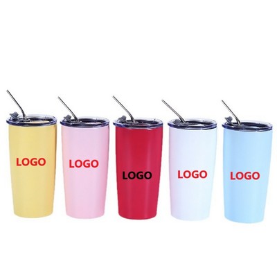 20oz Insulated Vacuum Tumbler with Straw