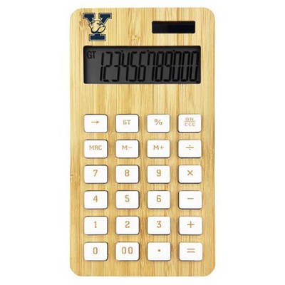 Natural Bamboo Front Cover 12-digit Calculator