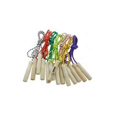 Colour Wooden Handle Skipping Ropes