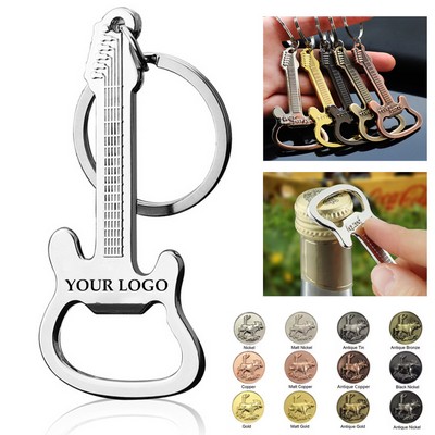 Guitar Bottle Opener Keychain