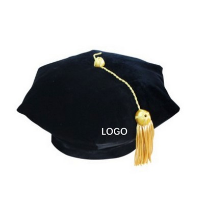 Unisex Velvet Doctoral Graduation Cap