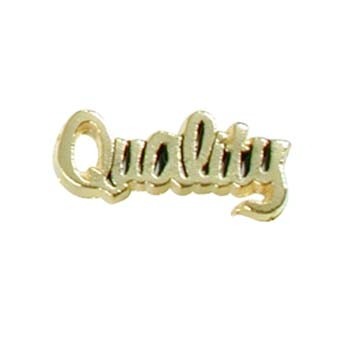 Quality Cut Out Script Cast Stock Jewelry Pin