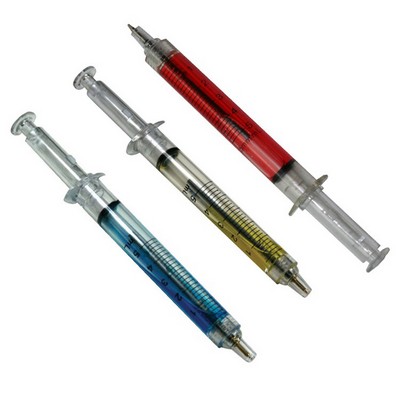 Ballpoint Clicker Syringe Pen