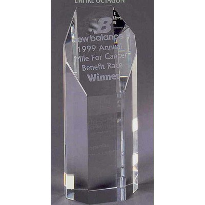 Crystal Awards / Octagon Tower Crystal Award 5" h