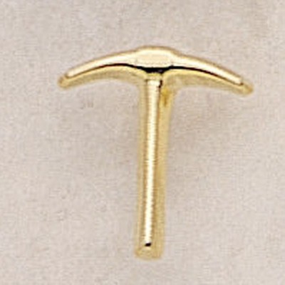 Pick Axe Marken Design Cast Lapel Pin (Up to 5/8")