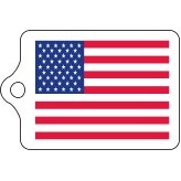 American Flag Mini Key Tag (2 1/4"x 1 1/2")