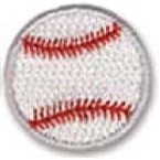 Stock Embroidered Appliques - Baseball