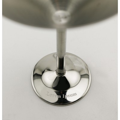 7 Oz. Stainless Steel Crisp Martini Glass