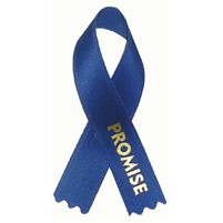 Printed Child Abuse/ Drunk Driving Awareness Ribbon Pin (3 1/2")