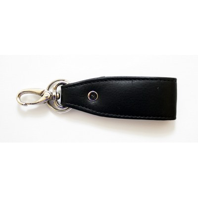 Ashlin® Designer Midnight Black Arcadia Key-Fob w/Ring