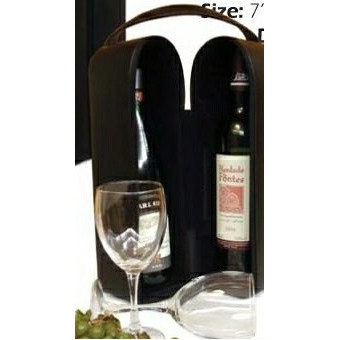 Leather 2 Bottle Wine Holder