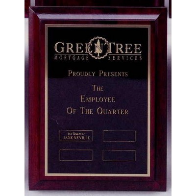 Hand Rubbed Cherry Finish Plaque w/ Custom Add-On Plate (11"x14")