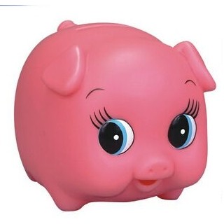 Rubber Porkie Pig Bank