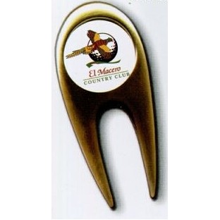 Contemporary Divot Repair Tool w/ Die Struck Ball Marker