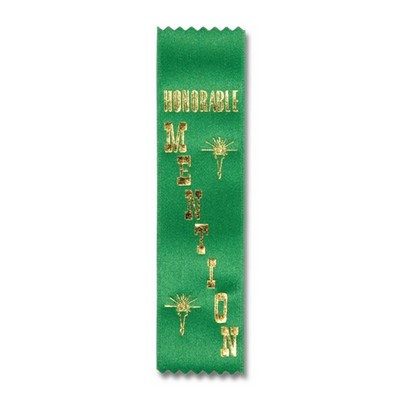 2"x8" Honorable Mention Stock Lapel Award Ribbon