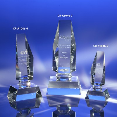 Slice of Life Crystal Award 6-1/2"H