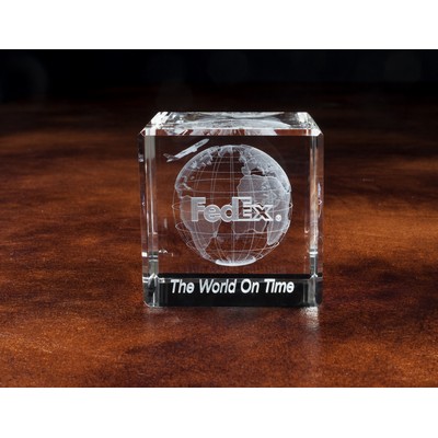 Standard Crystal Cube Award (4"x4"x4")