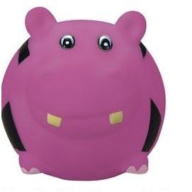 Rubber Soccer Ball Shaped Hippo Dog Toy©