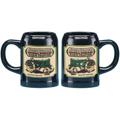 John Deere Black GP Tractor Stoneware Mug