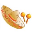 Sombrero Stock Temporary Tattoo