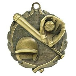 Medal, "Softball" - 1 3/4" Wreath Edge