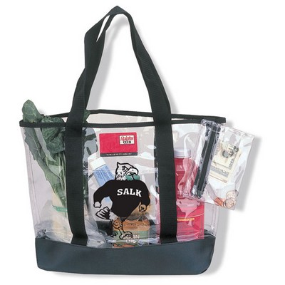 Clear Tote Bag w/Coin Pouch (20"x14"x6")