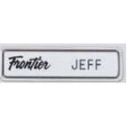 Metal Framed Plastic Name Badge (¾"x 2¾")