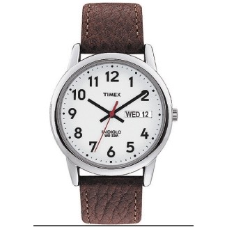 Timex Brown/Silver Core Easy Reader Full Size Watch