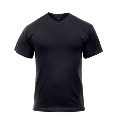 Cotton/ Polyester Black Military T-Shirt (S to XL)